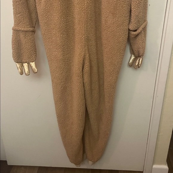 Celebrate Halloween Brown Sloth Hooded Onesie adult size large 12/14 - Picture 8 of 8